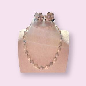 Vintage Japan Beaded Necklace and Earrings Bundle